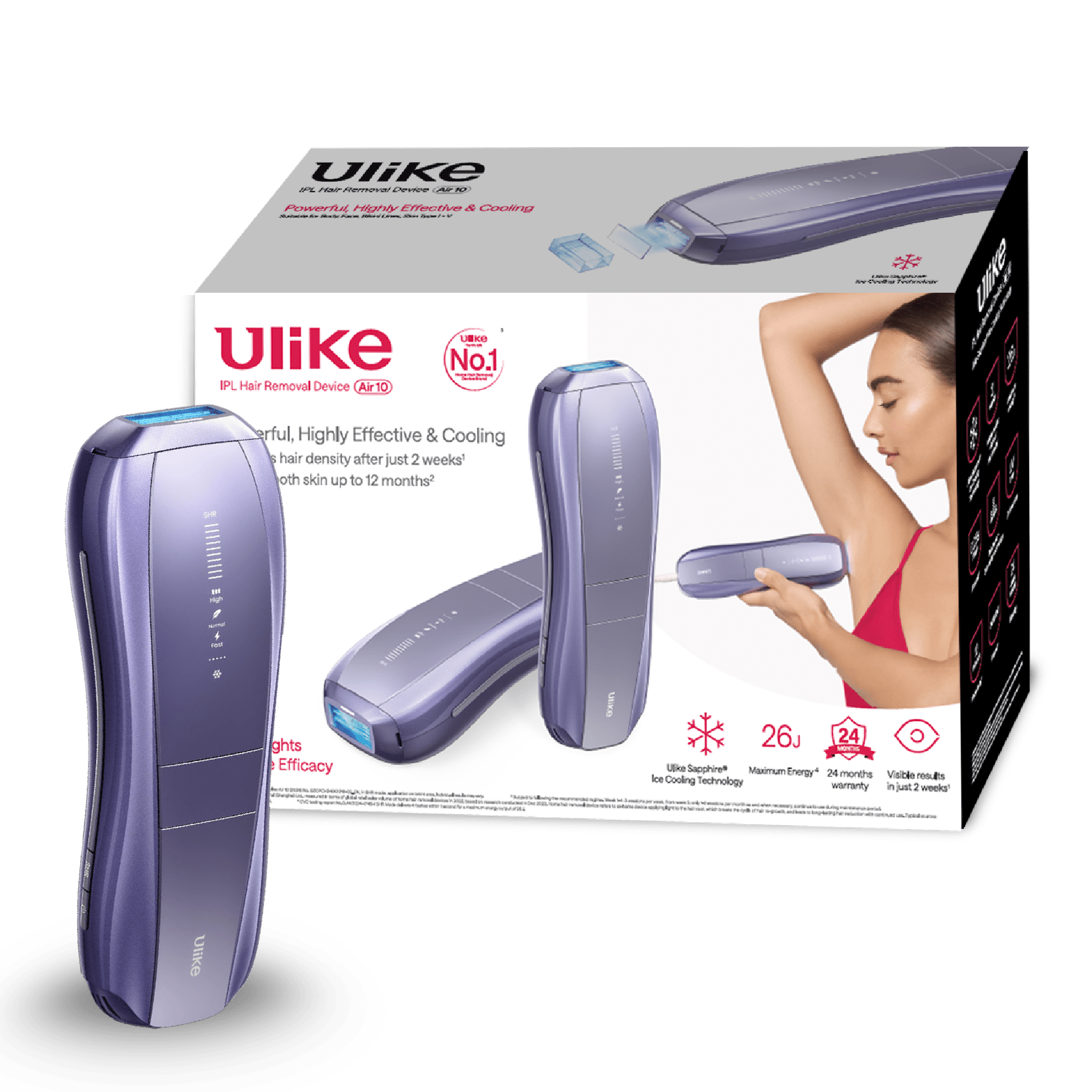 Ulike Air10 סגול | להיות חלקה תוך שבועיים ללא כאב - Ulike Israel