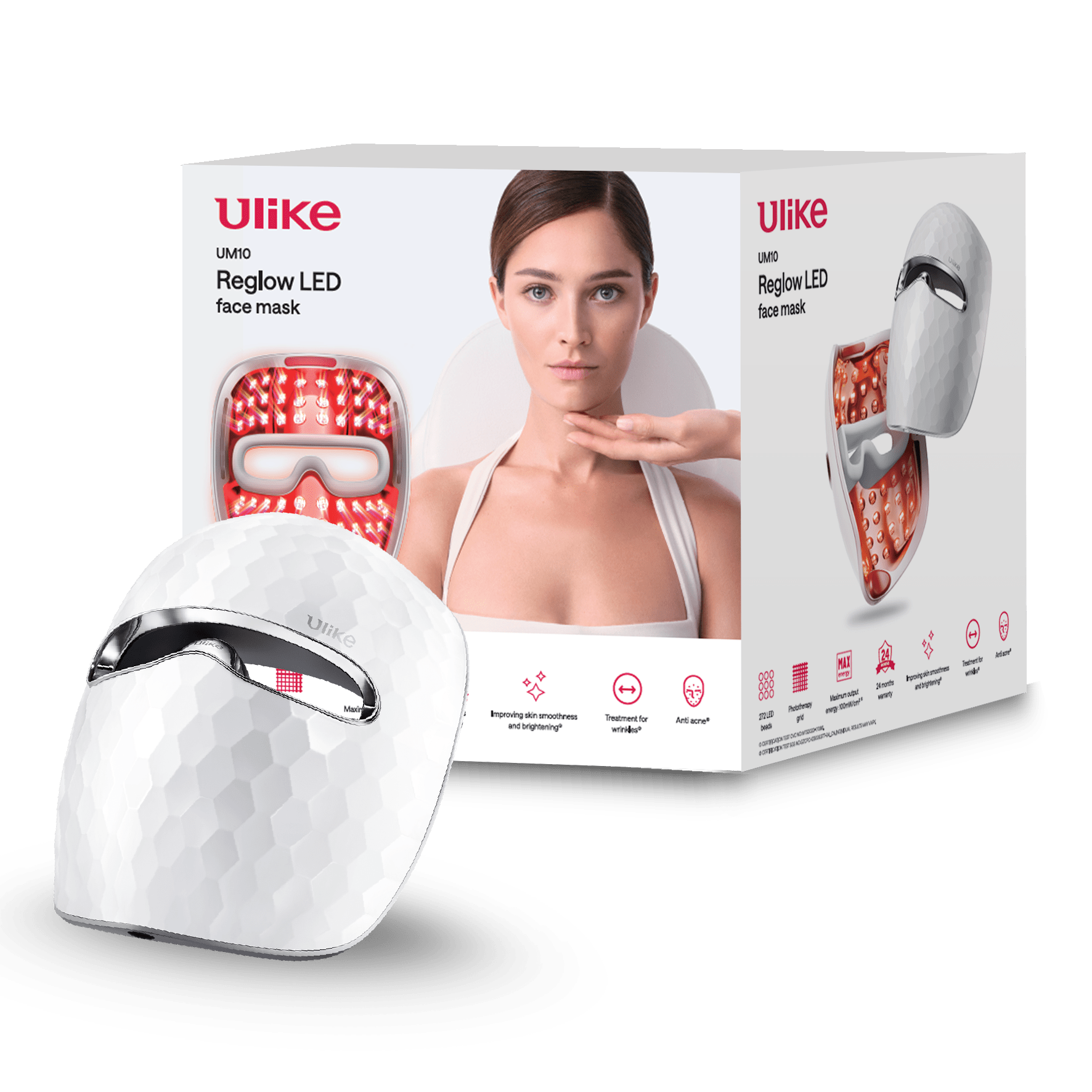 Ulike ReGlow מסכת LED | פנים זוהרות בזמן שלך - Ulike Israel
