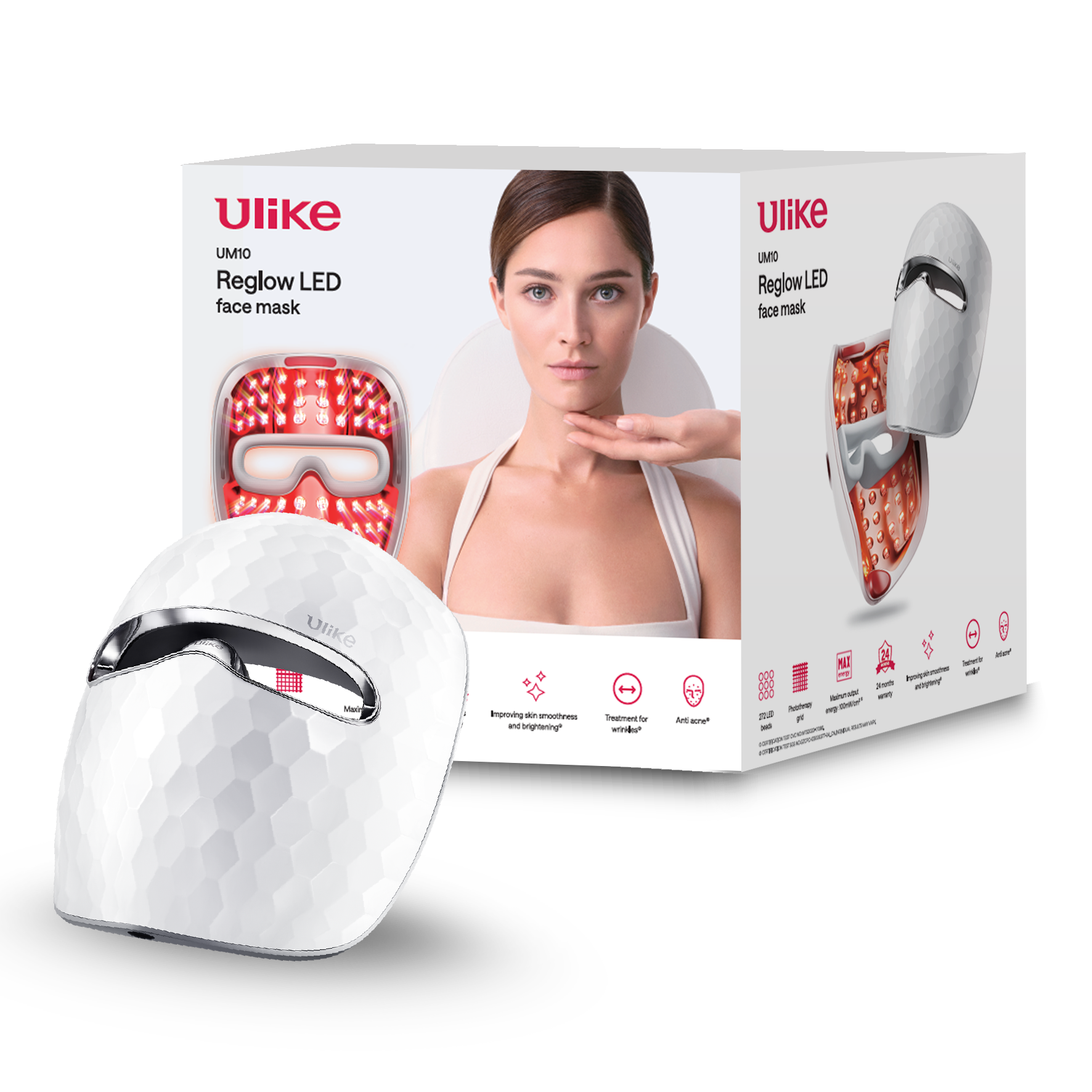 Ulike ReGlow LED Face Mask | מסכת לד לטיפולי פנים, חידוש והבהרת העור image 0